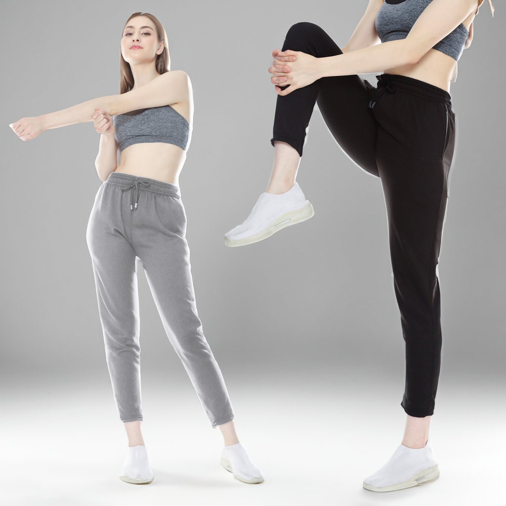 VCRL - Jogger pants / Celana Joger Wanita | Jogger Pants Katun Stretch [ Bahan Melar/Elastis ]