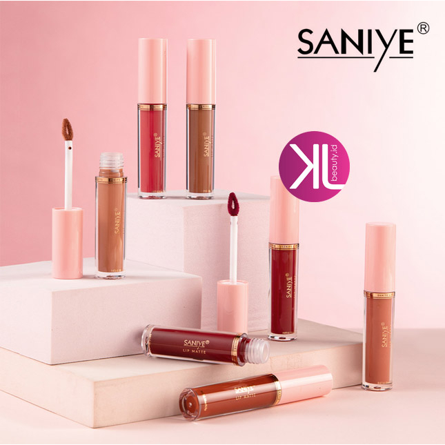 SANIYE 9 Warna Velvet Lip Gloss Cream Matte Transferproof L1180