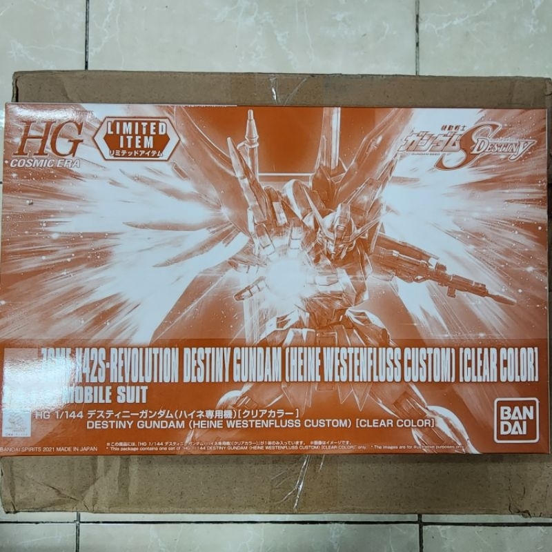 Bandai HG Destiny Gundam (Heine Westenfluss Custom) (Clear Color)