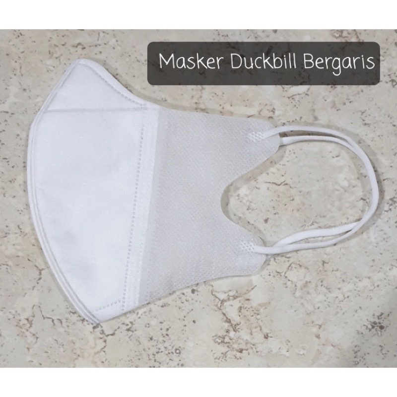 PAKET HEMAT 6 BOX MASKER DUCKBILL 3PLY HITAM PUTIH