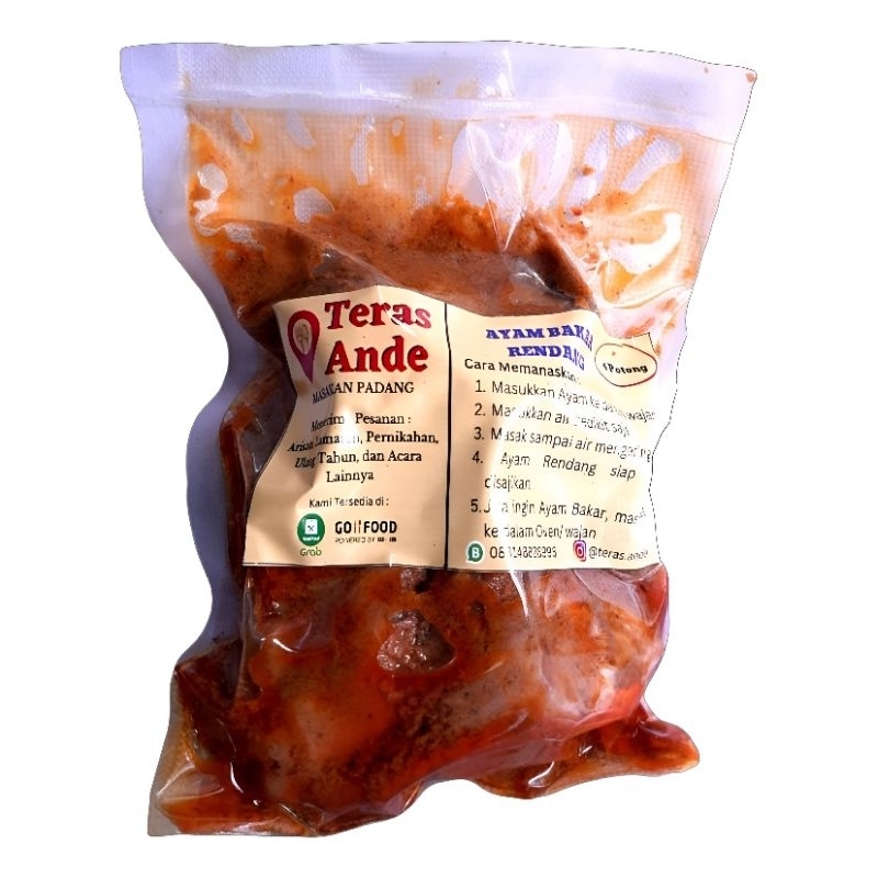 

Ayam Rendang Padang Frozen | Rendang Ayam Frozen | Ayam Rendang Khas Padang (ISI 4pcs)