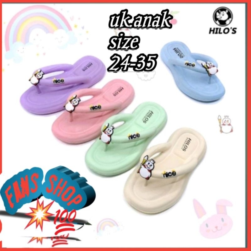 Sandal Japit anak terbaru MIXUE 808(HILO'S)