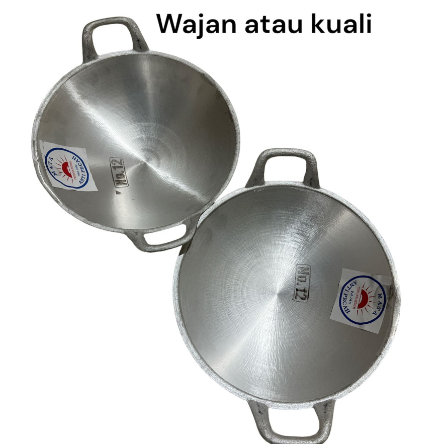 wajan penggorengan / kuali / wajan aluminium tebal