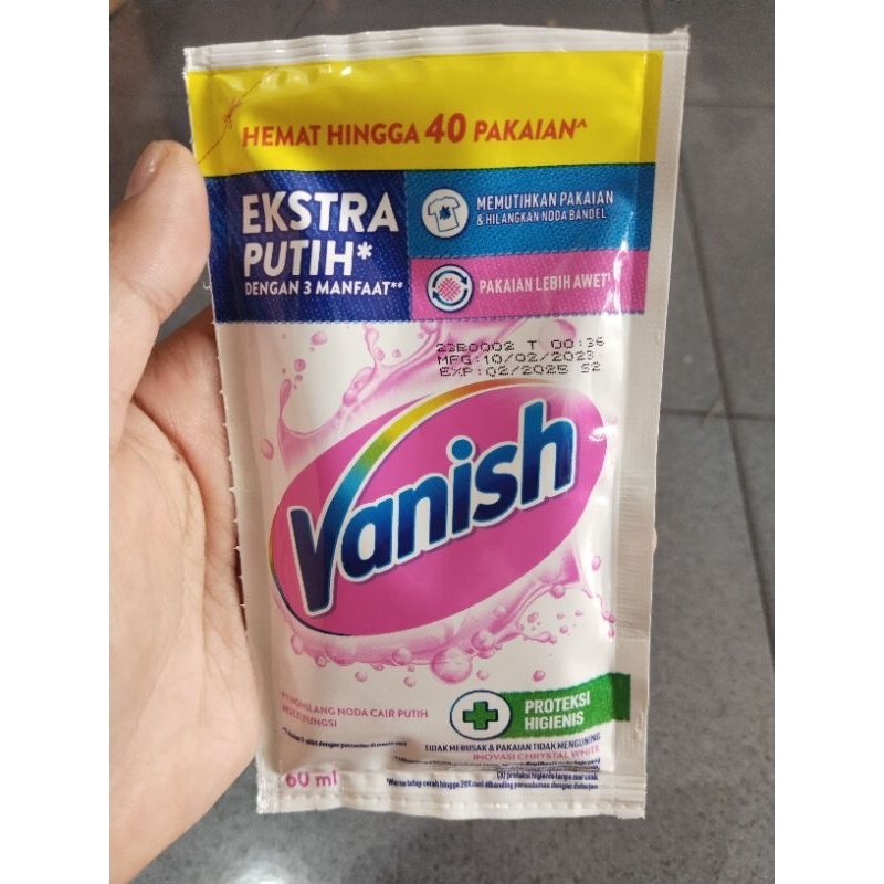 Vanish 60ml memutihkan pakaian &amp; noda