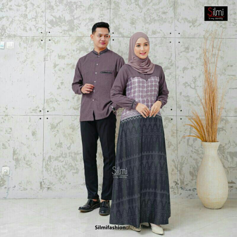 GAMIS SILK COUPLE IVAN INARA ORIGINAL SILMI FASHION DRESS BAJU BUSANA MUSLIM WANITA DEWASA BUSUI KOK