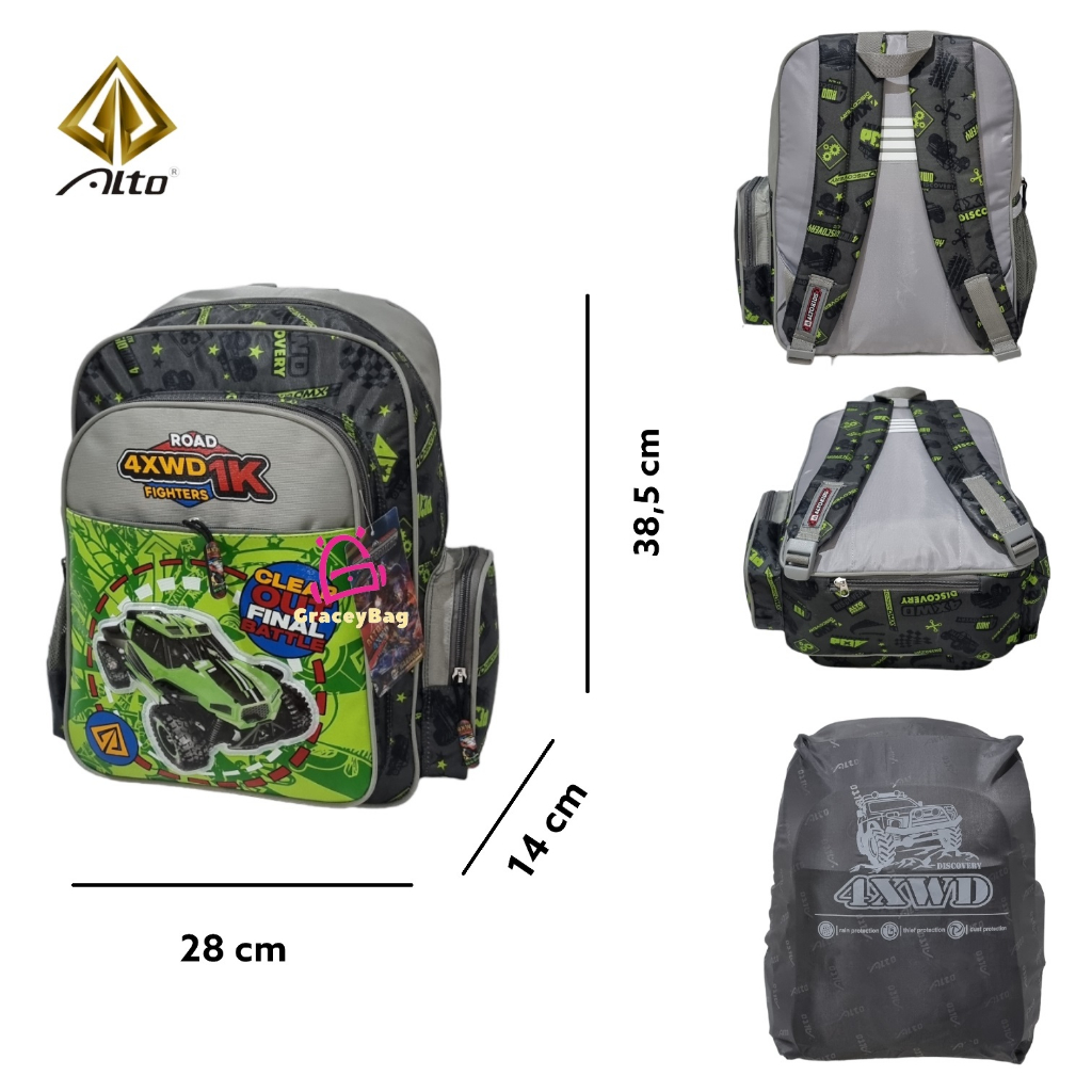 GB-41777M Tas Ransel Sekolah Anak Laki Alto 4XWD