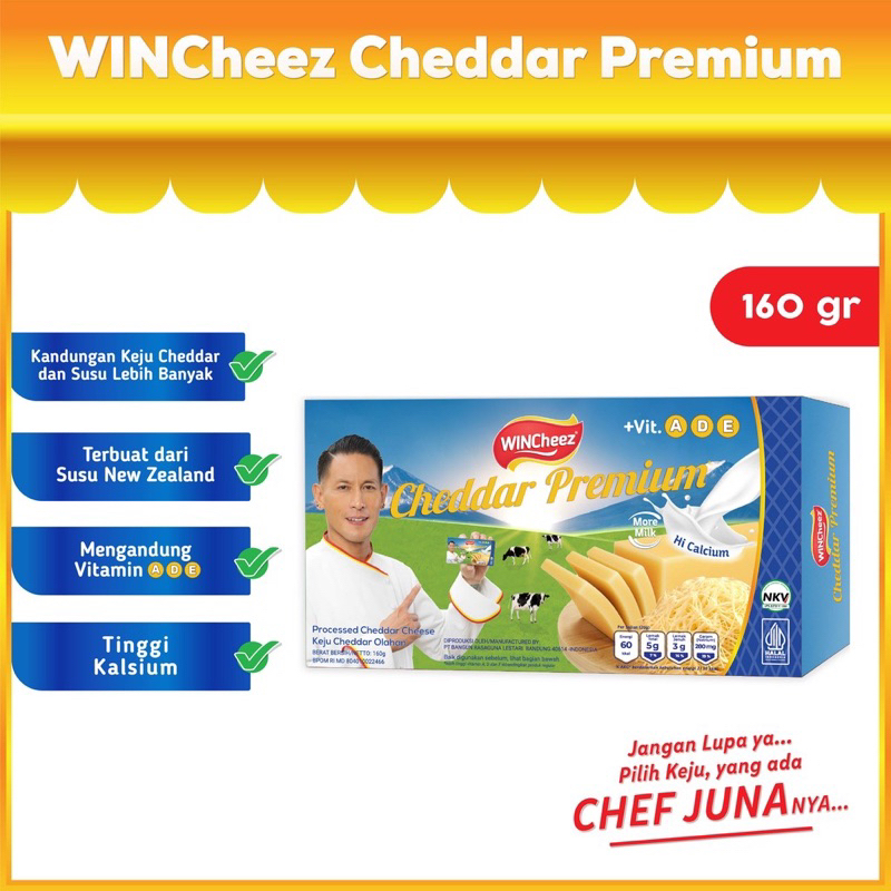 KEJU WHINCHEEZ CHEDDAR PREMIUM 160 GR