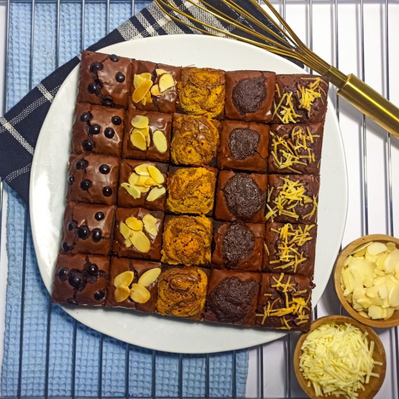 

Fudgy Brownies | Brownies Sekat ukuran 20x20