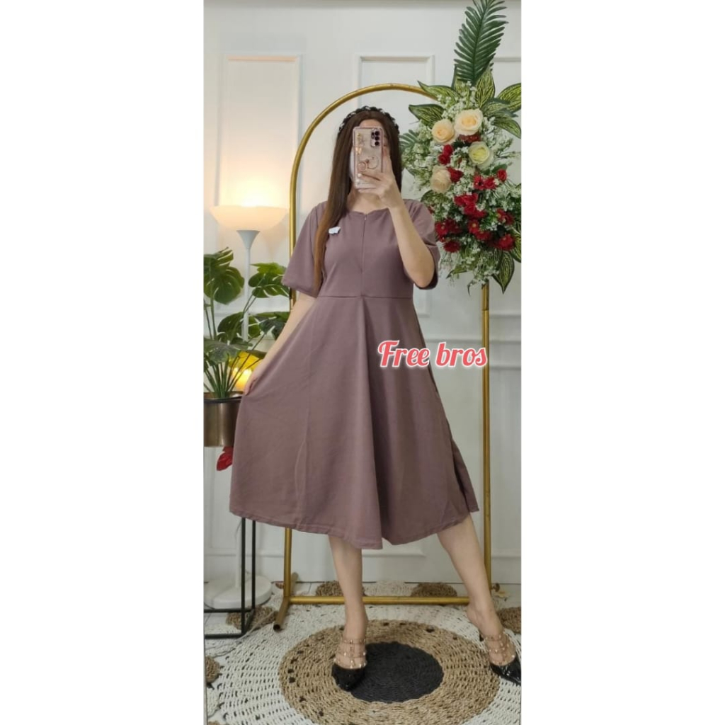 Dress Basic Polos Dress Mayung Pendek Dress Polos