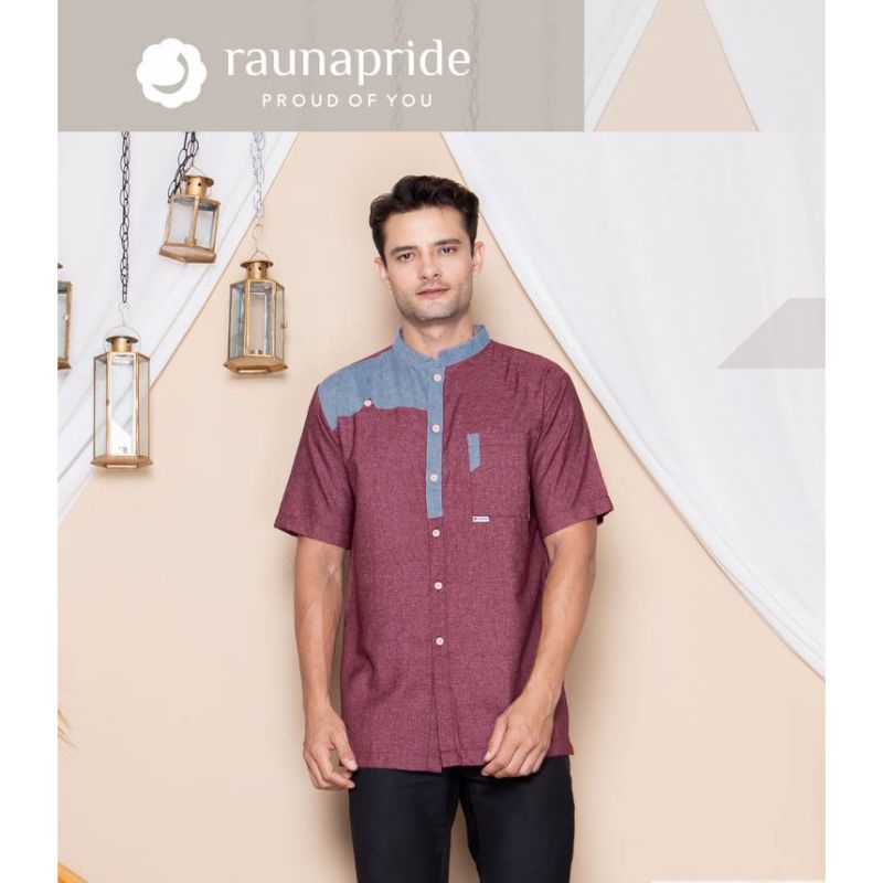 PROMO Baju Koko Dewasa Rauna Lengan Pendek