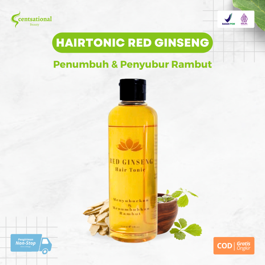 Red Ginseng Hair Tonic Vitamin Rambut Rambut Rontok Parah Kebotakan Dan Merangsang Pertumbuhan Rambu