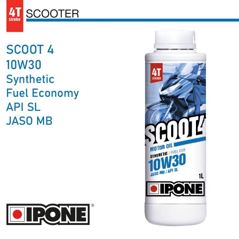 OLI IPONE OLI MESIN SCOOT 4 ORIGINAL PRODUCT 1LITER- OLI MESIN MOTOR MATIC 4T 1L