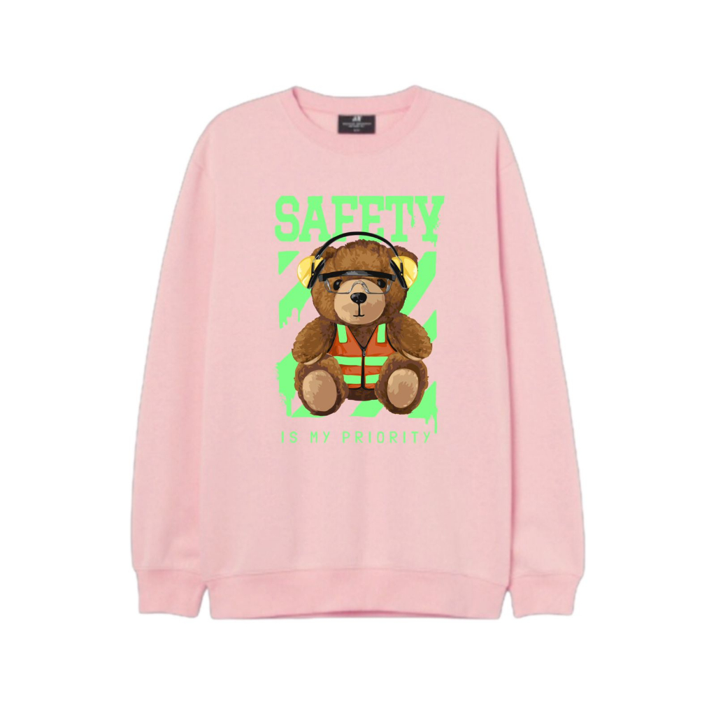 Sweater SAFETY IS PRIORITY Sweatshirt Pria Wanita Crewneck || M - XXL