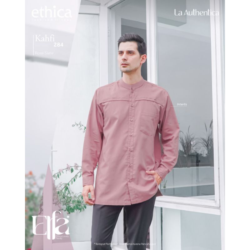 Sarimbit Keluarga 2023 Ethica Elfa 277 Rose Slate (Gamis Kagumi 278, Koko Kahfi 284, Gamis Anak Kagumi Kids 135, Koko Anak Kahfi Kids 201)