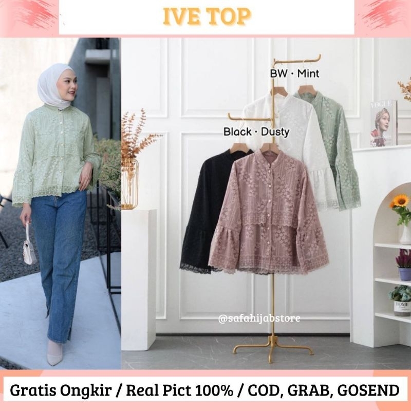 IVE TOP / BLOUSE KONDANGAN / ATASAN CORP / BLOUSE BROKAT