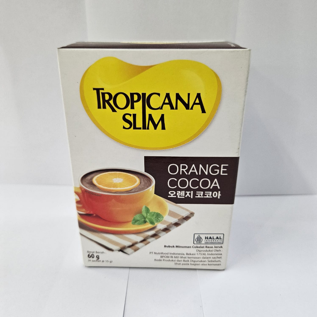 Tropicana Slim Bubuk Minuman Cokelat Rasa Jeruk 4x15 gram