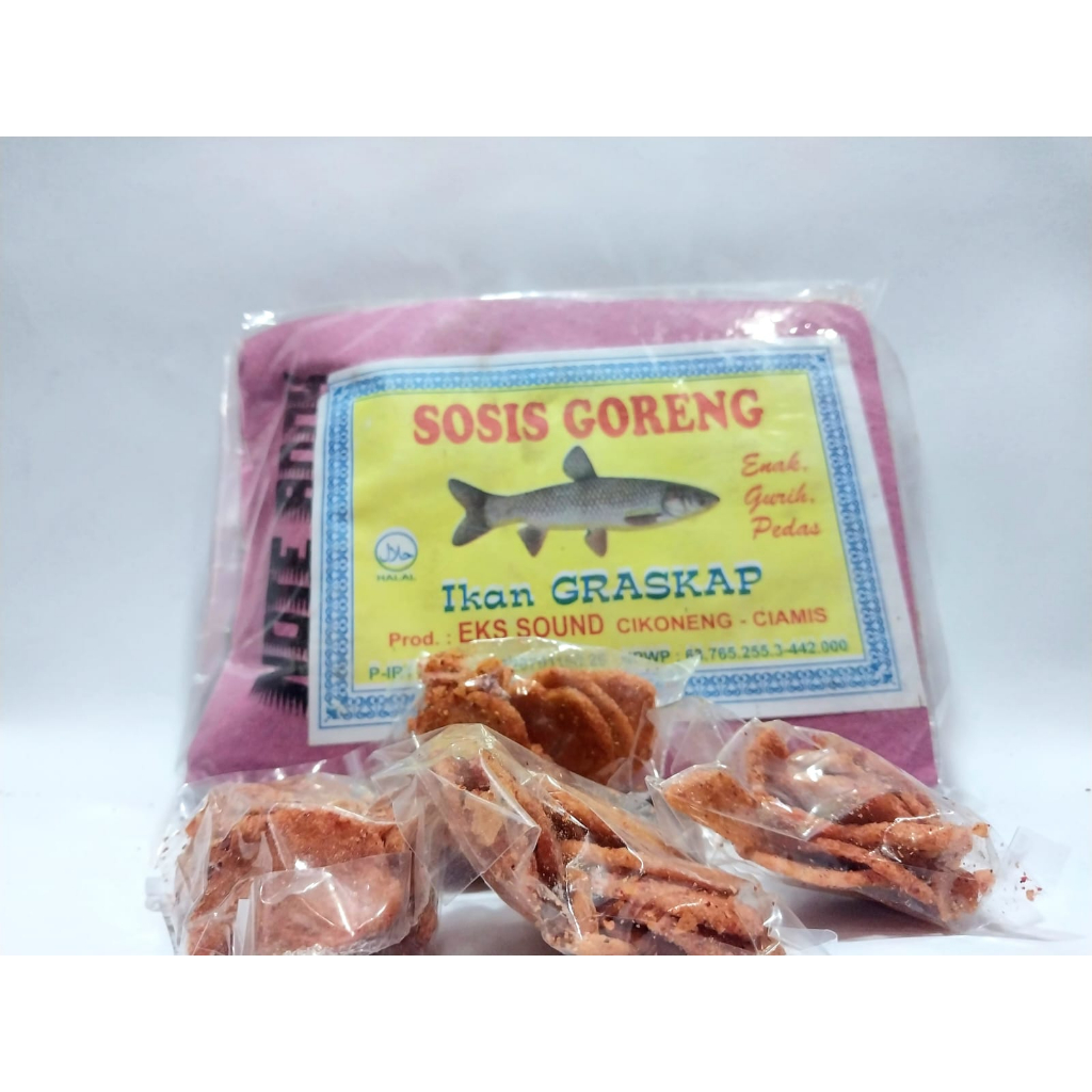 

Cemilan Sosreng Sosis Goreng Pedas 1 Pak Isi 20 bks