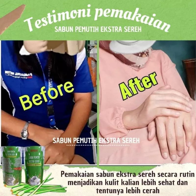 Sabun pemutih exstra sereh original 100%