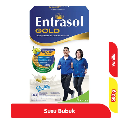 

Entrasol Gold Susu Bubuk Nutrisi Dewasa Vanila 580 gram