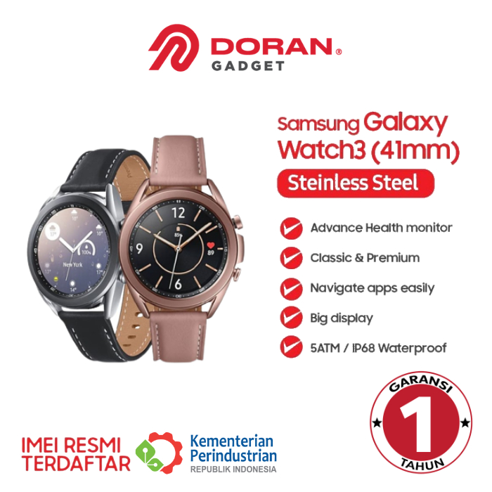 Samsung Galaxy Watch 3 45mm Silver ex Display / Demo Live