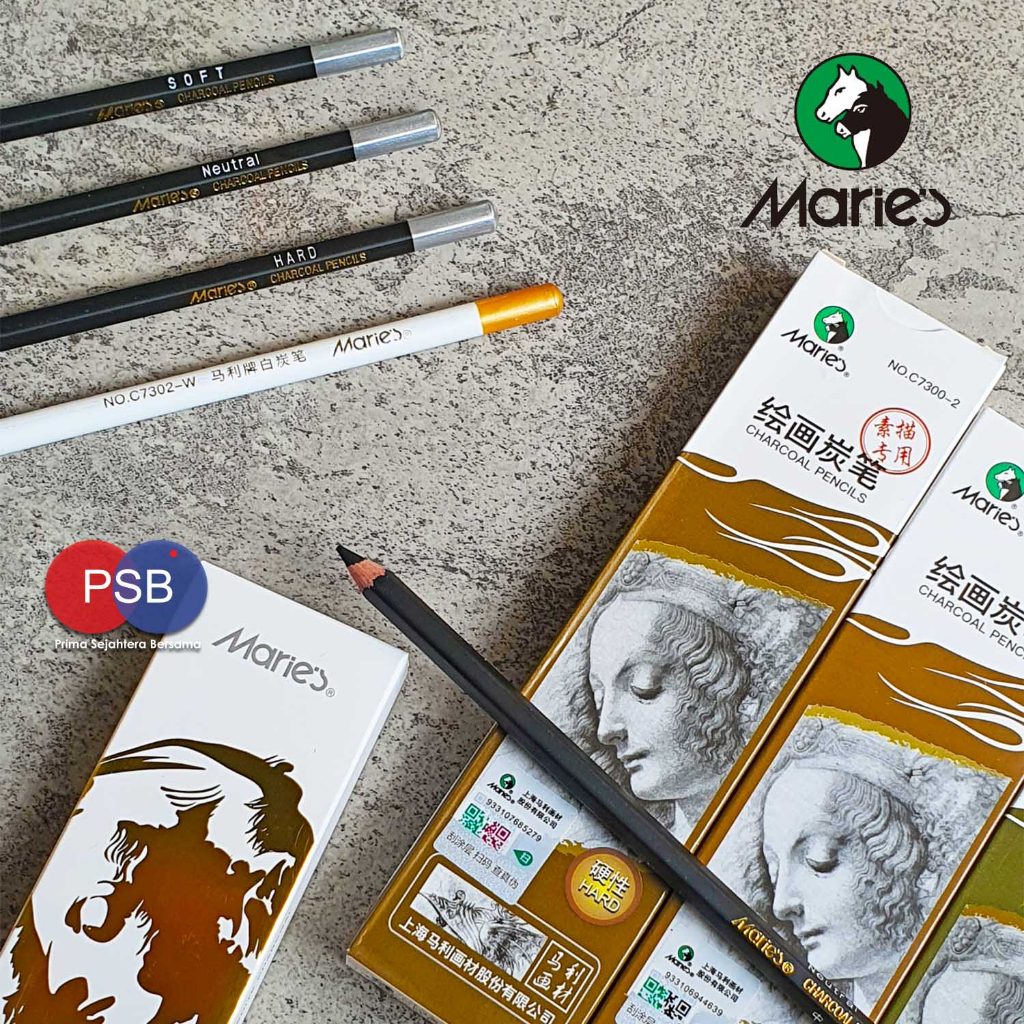 

Maries Charcoal Pencil / Pensil Arang / Sketch Pencil