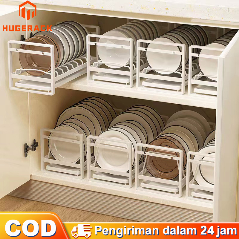 Rak Piring Perapi Dapur/Rak Piring Mangkuk Stainless Steel /Organizer Piring Lemari Berkualitas /Organizer Mangkok Piring