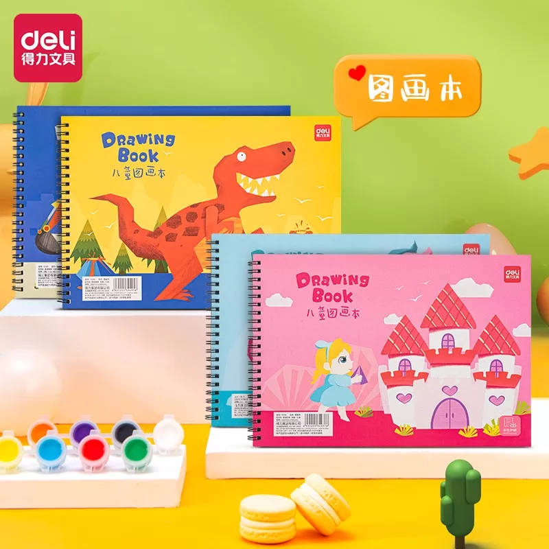 

Deli Cute Painting Deli Drawing Book 73351 / Deli Buku Gambar Deli Buku Melukis Mewarnai Design Lucu 100g isi 30 lembar Buku Sketsa Perlengkapan Anak Sekolah Pelajar Stationery ATK School