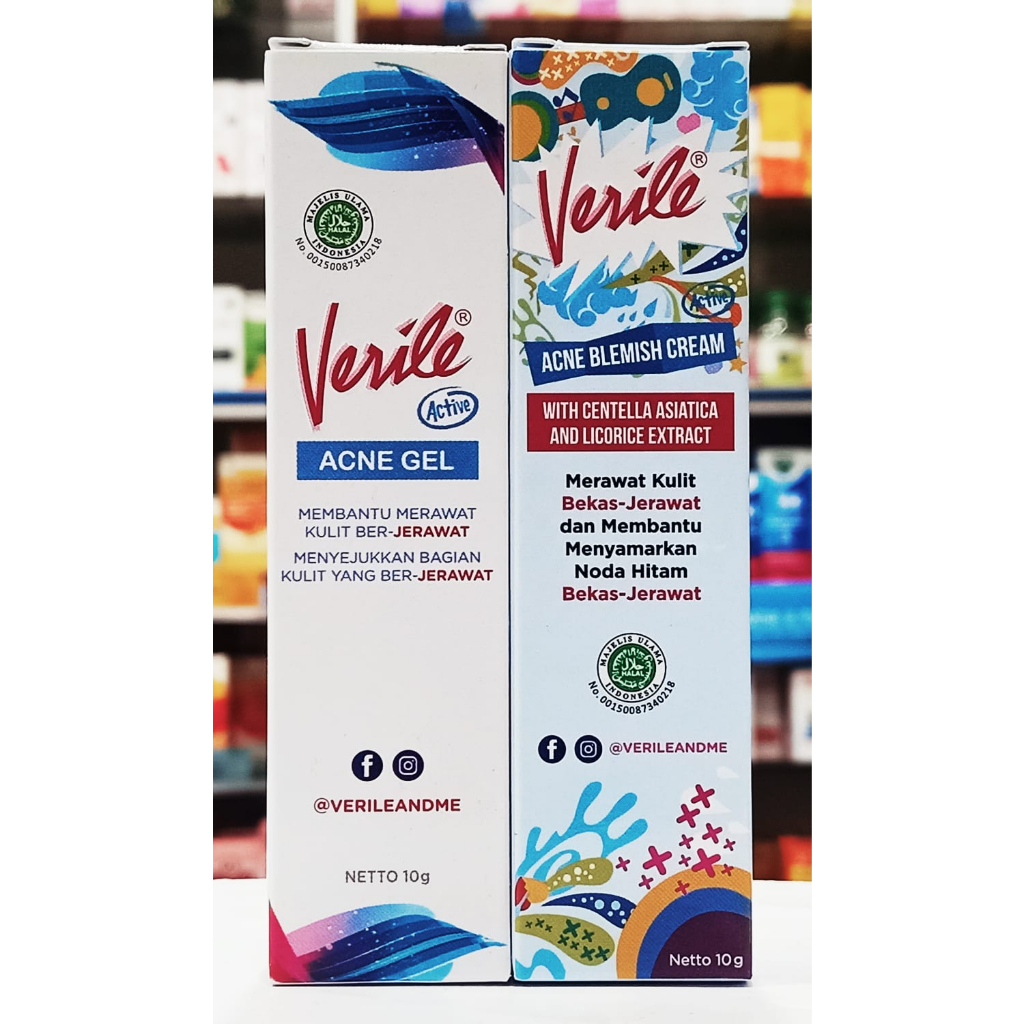 Verine Acne Gel / Verile Blemish Cream - Cream Jerawat 10 Gram