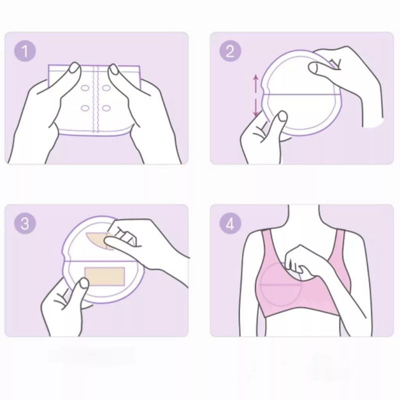 [rumahbayipdg] Breast pad cuci ulang 1pack 30pcs penyerap asi anti bocor