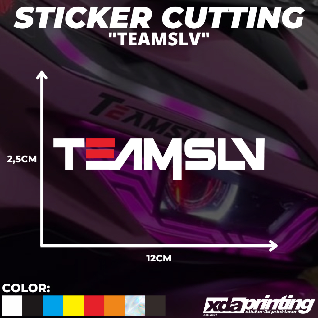 

STIKER/STICKER CUTTING LOGO TEAMSLV