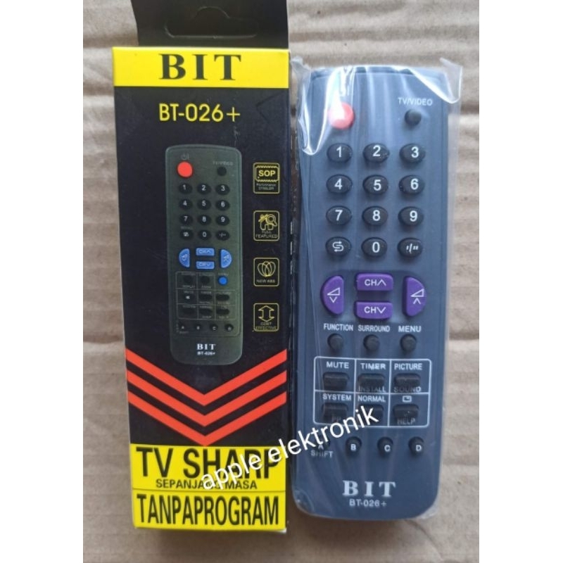 remote tv sharp tabung