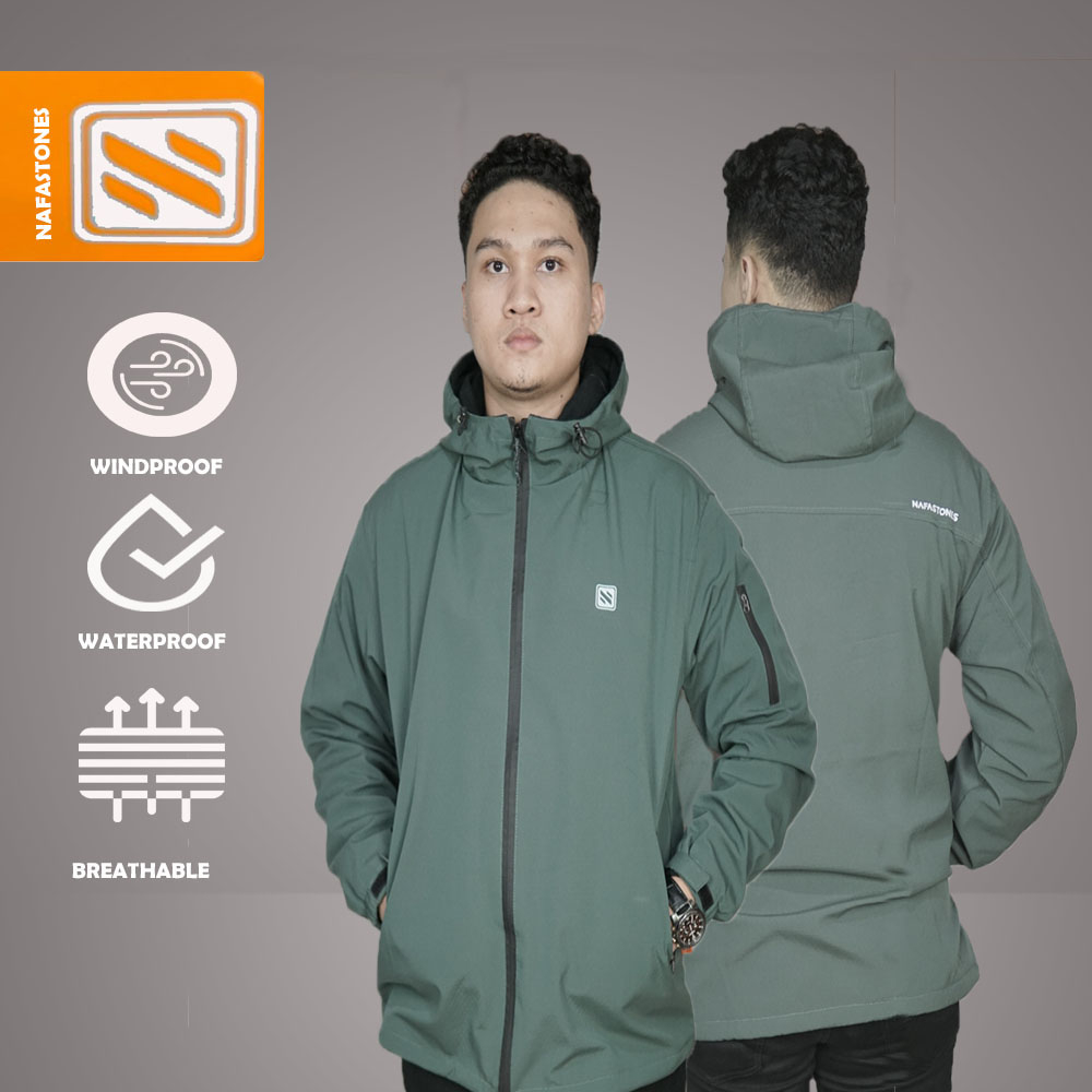 Jaket Motor Anti Air dan Angin Hoodie Stylish Premium