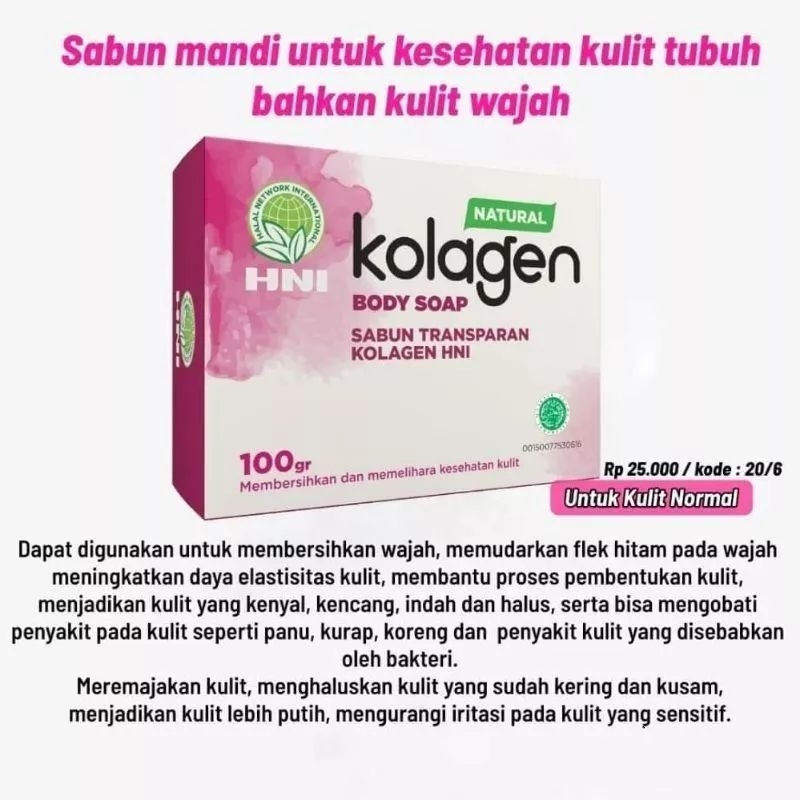 SABUN KOLAGEN HNI