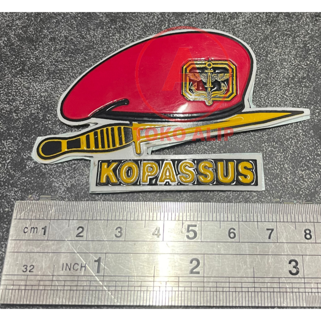 Sticker Kopassus Baret Piisau - Sticker Kopassus Stiker Kopassus Stiker Mobil