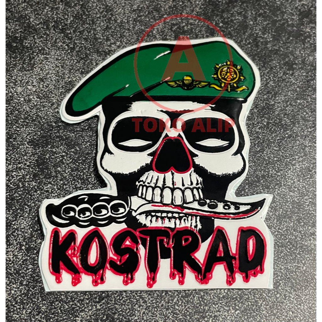 Sticker Kostrad Skullo Sticker Kostrad Stiker Mobil Kostrad