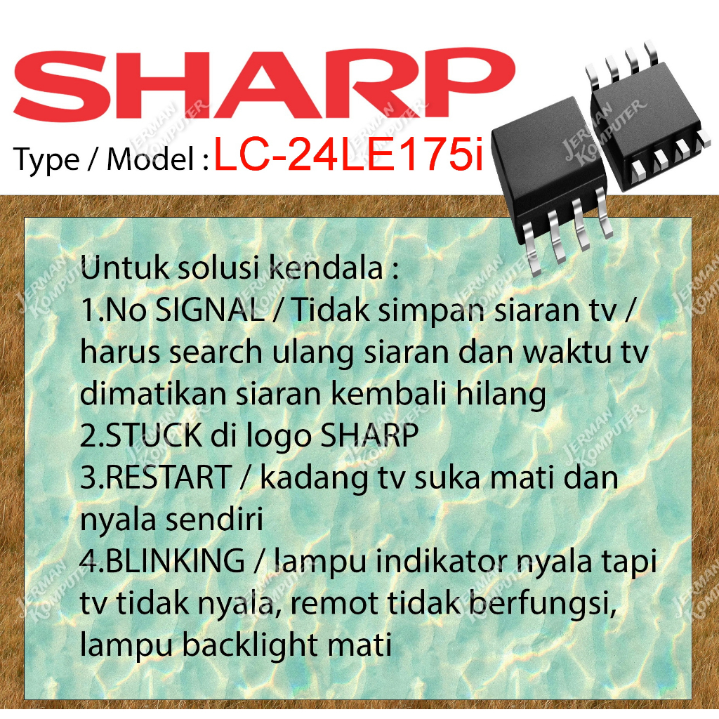 IC Firmware SHARP LC-24LE175i LC24LE175i LC 24LE175i