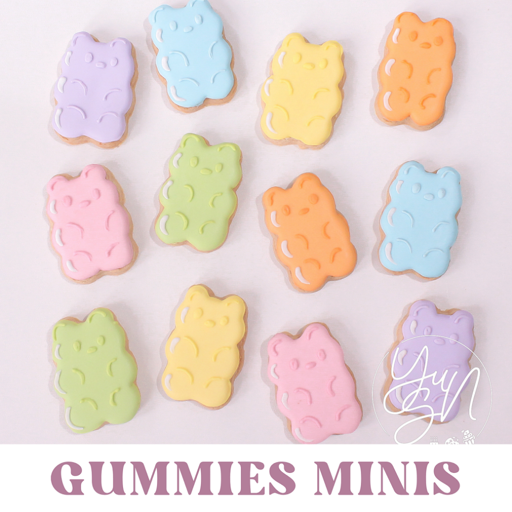 

Gummies MINIS - Sugar Cookies / Decorated Cookies / Kukis Hias