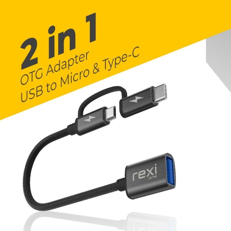 Rexi OA03-CM 2 in 1 Adapter OTG USB 3.0 to Micro USB and Type-C