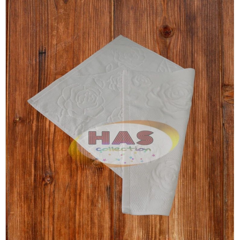 keset handuk Hotel Putih /Keset embos Tebal uk 45 x 60 cm