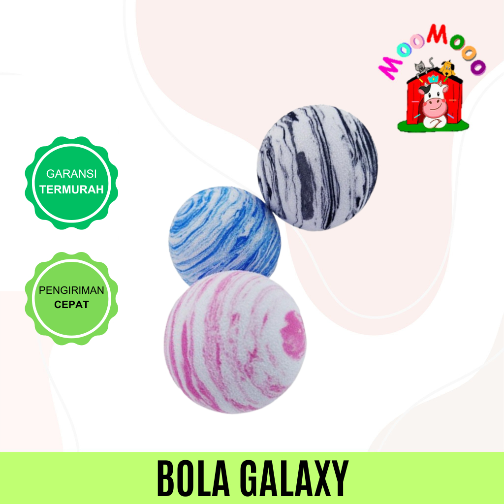 Galaxy Ball - Mainan Bola Kucing Anjing Kitten Cat Puppy Toy Ball