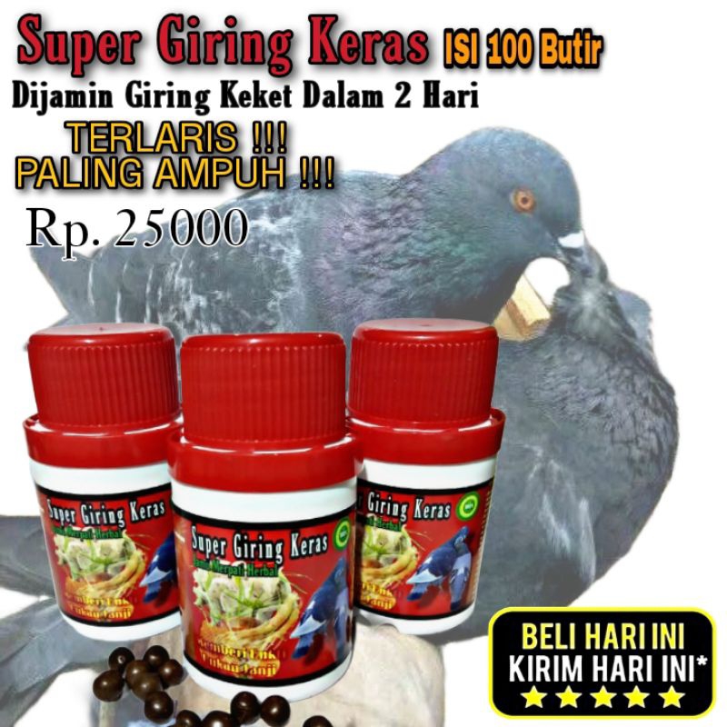 NEW PRODUK 100 butir Jamu Merpati SUPER GIRING KERAS sarang walet ferfect power jamu ginseng teki PI