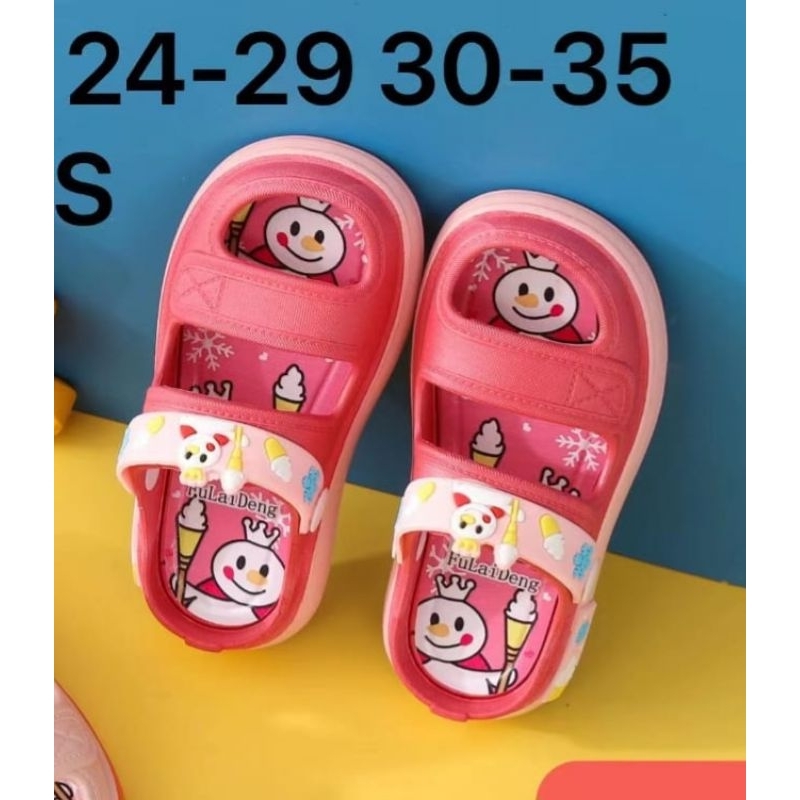 Sandal Anak Perempuan Mixue Tali Belakang Sandal Anak Cewek Import Mixue Sepatu Sandal Anak Perempuan Terbaru Sandal Karet Anak Cewek Mixue Nyaman