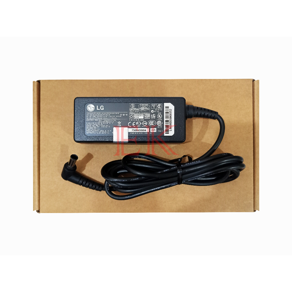 Adaptor Charger TV Monitor LG 19V 2.1A DC 6.5 X 4.4MM ORIGINAL