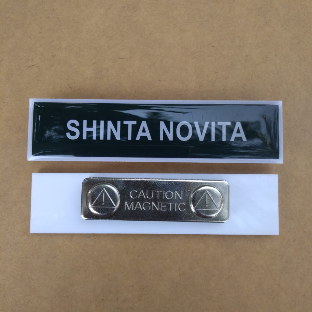 

PAPAN NAMA DADA / NAME TAG MAGNET BISA SATUAN