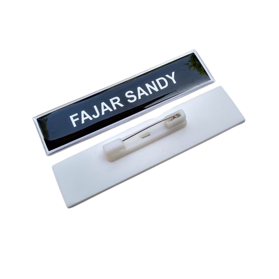 

PAPAN NAMA DADA / NAME TAG PENITI BISA SATUAN