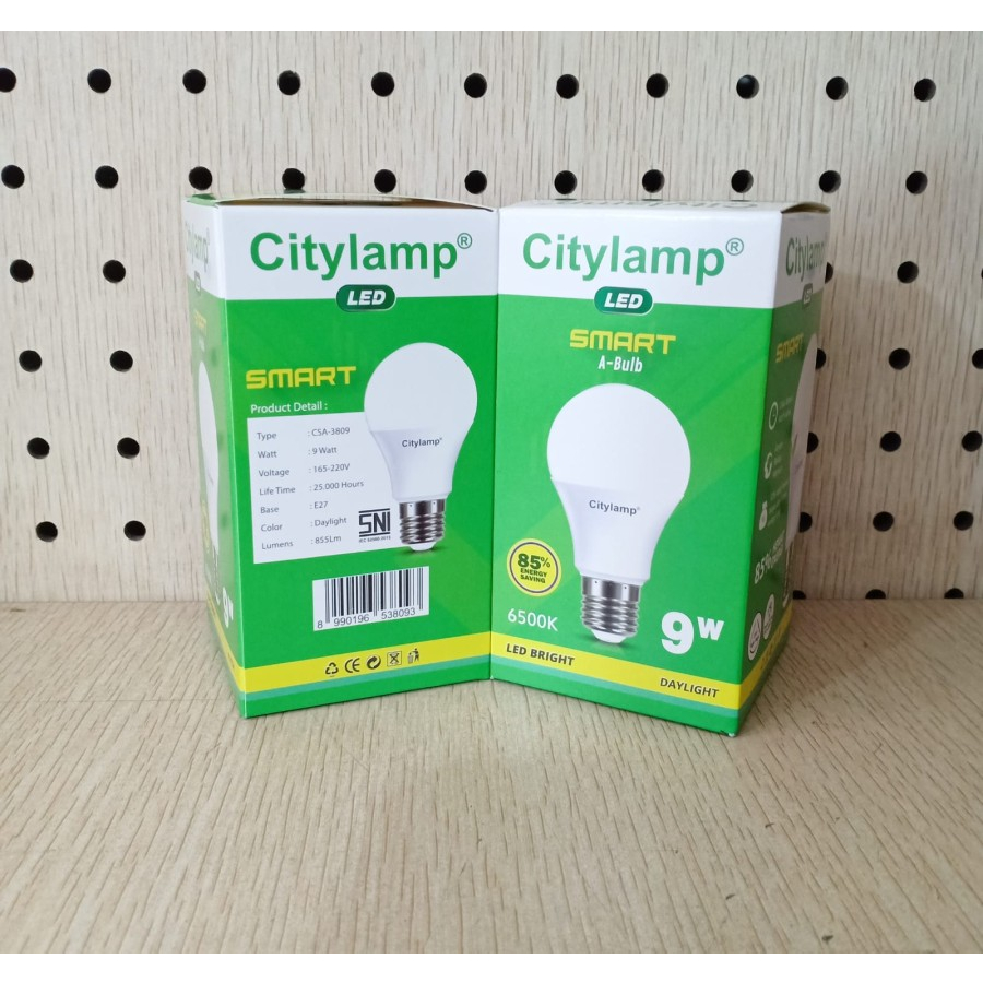 Lampu LED 9W CityLamp Smart Bulb 9 Watt Cahaya Putih