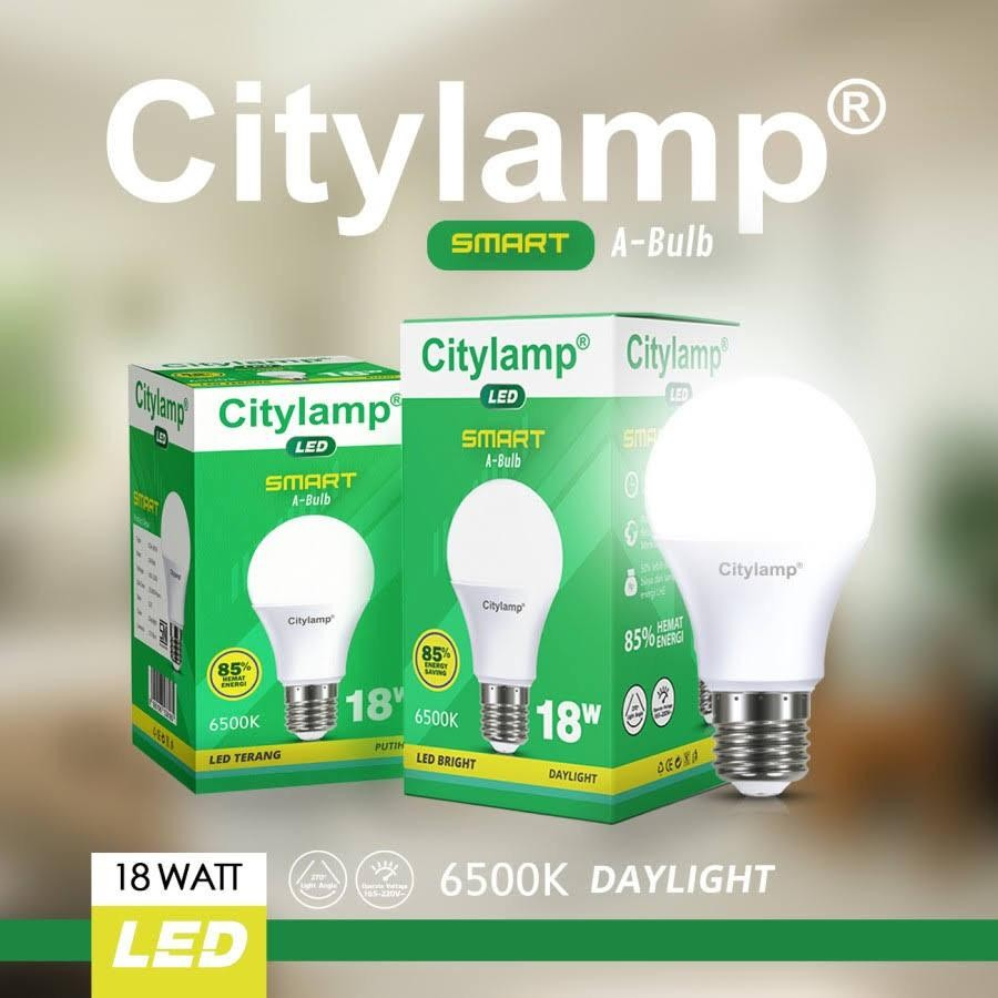 Lampu LED 18W CityLamp Smart Bulb 18 Watt Cahaya Putih