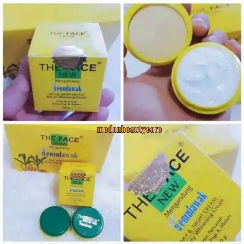 CREAM TEMULAWAK THE FACE/TEMULAWAK SIANG DAN MALAM BPOM cream pemutih muka temulawak BPOM cream temu