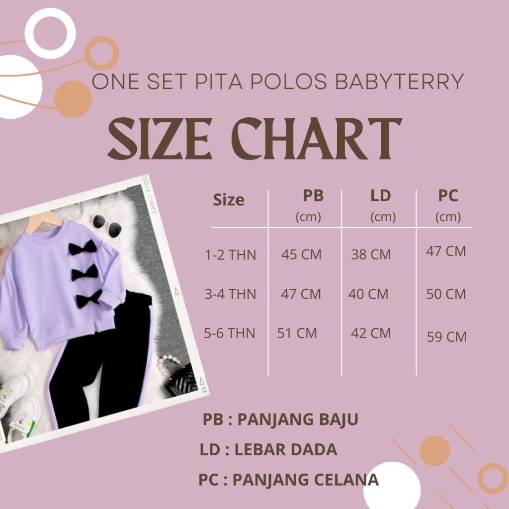 Oneset anak perempuan model pita lucu bahan babyterry usia 1 sampai 6 tahun  promo 12.12// 12.12 sale