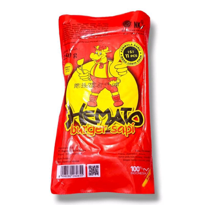 

HEMATO daging burger sapi 250gr